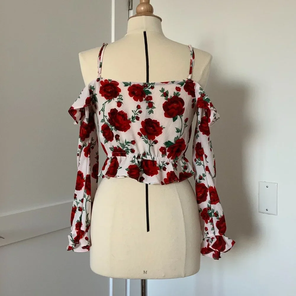 Rose Ruffled Top - Picture 5 of 7